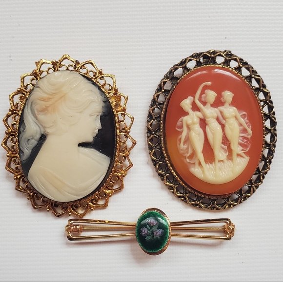 Vintage Stick Pin & Brooch Set - 12 Pieces - Picture 2 of 7